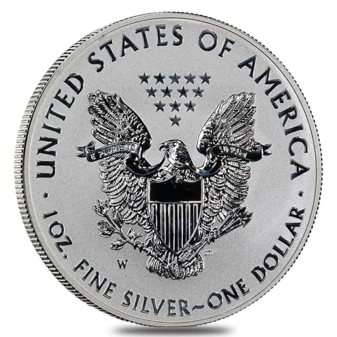 2013-W 1 oz Reverse Proof Silver American Eagle $1 Coin (in Cap)