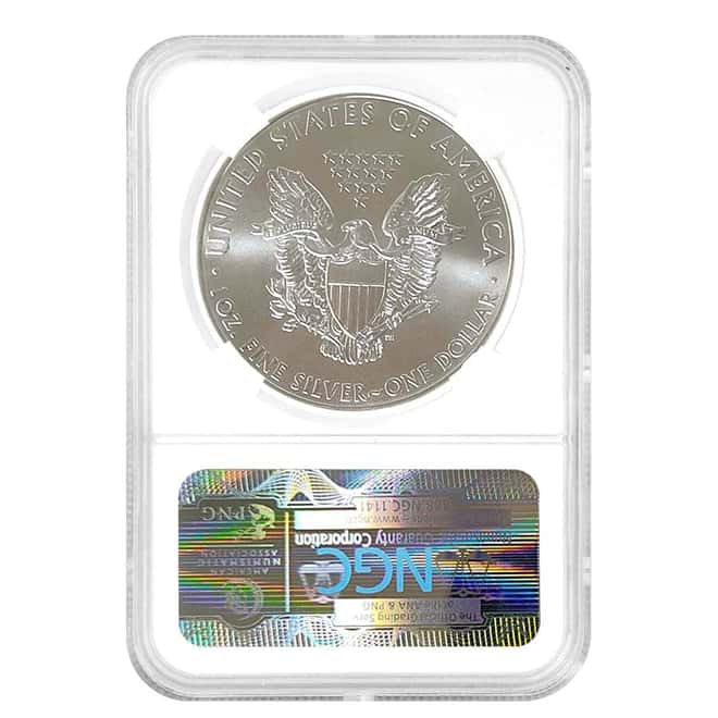 2013 (W) 1 oz Silver American Eagle NGC MS 70 First Releases (West Point)