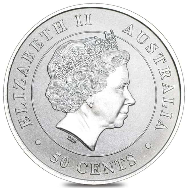 2014 1/2 oz Silver Australian Great White Shark Coin BU