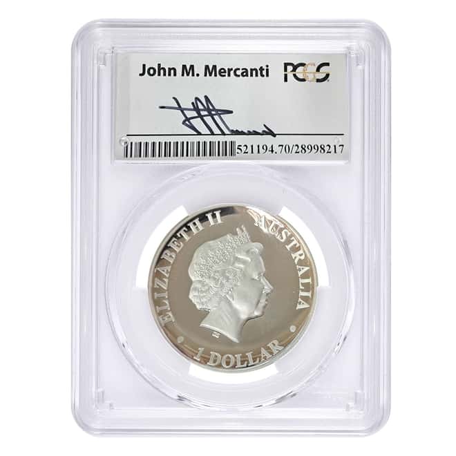 2014 1 oz Silver Australian Wedge-Tailed Eagle PCGS PF 70 Mercanti
