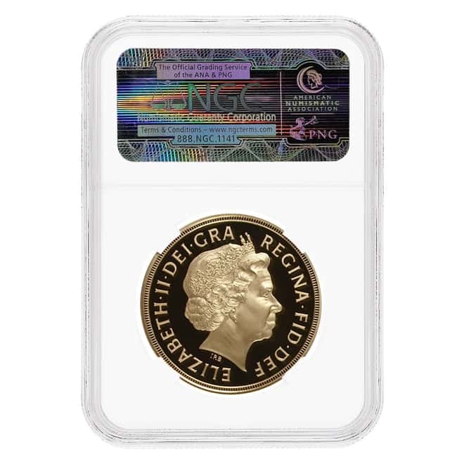 2014 Great Britain Proof Gold 5 Pound Sovereign NGC PF 70 UCAM