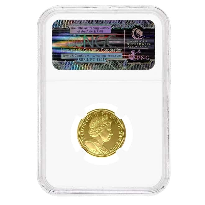 2014 Isle of Man 1/4 oz Proof Gold Angel Coin NGC PF 70 UCAM