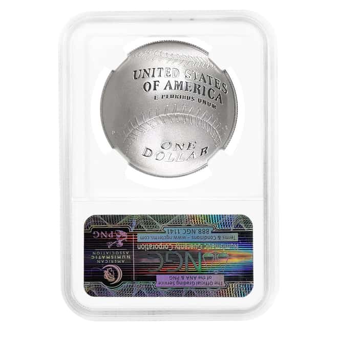 2014-P Baseball Hall of Fame Proof Silver Dollar NGC PF 70 (Derek Jeter)