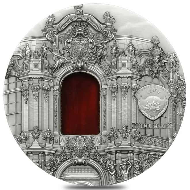 2014 Palau 2 oz Silver Tiffany Art Baroque Dresden Coin NGC PF 69