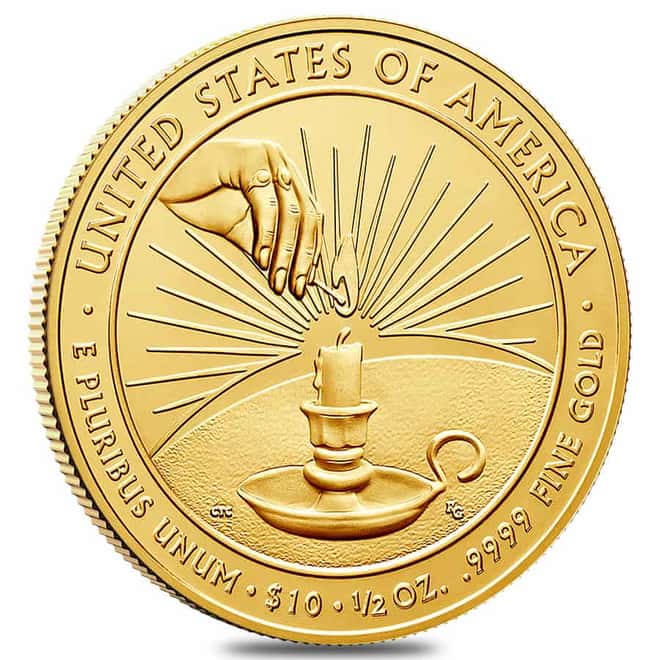 2014 W 1/2 oz $10 First Spouse Eleanor Roosevelt Gold Unc Coin (w/Box & COA)