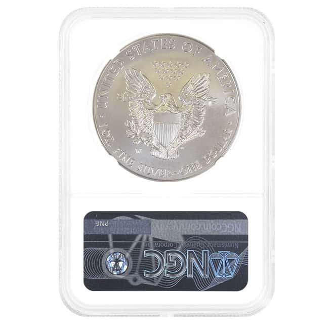 2014 W 1 oz Burnished Silver American Eagle $1 Coin NGC MS 70