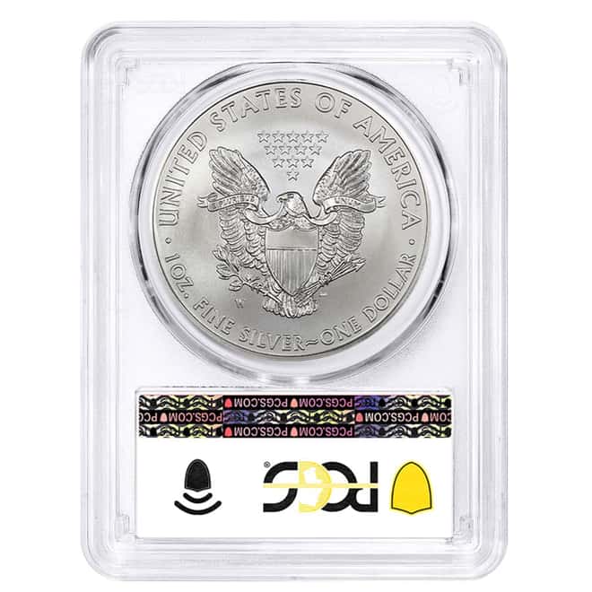 2014-W 1 oz Burnished Silver American Eagle $1 Coin PCGS SP 70