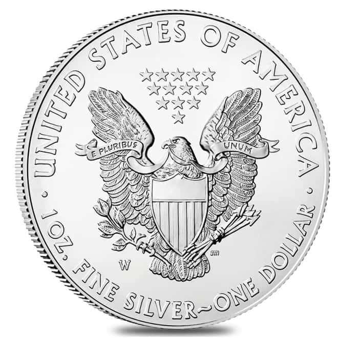 2014-W 1 oz Burnished Silver American Eagle $1 Coin (w/Box & COA)