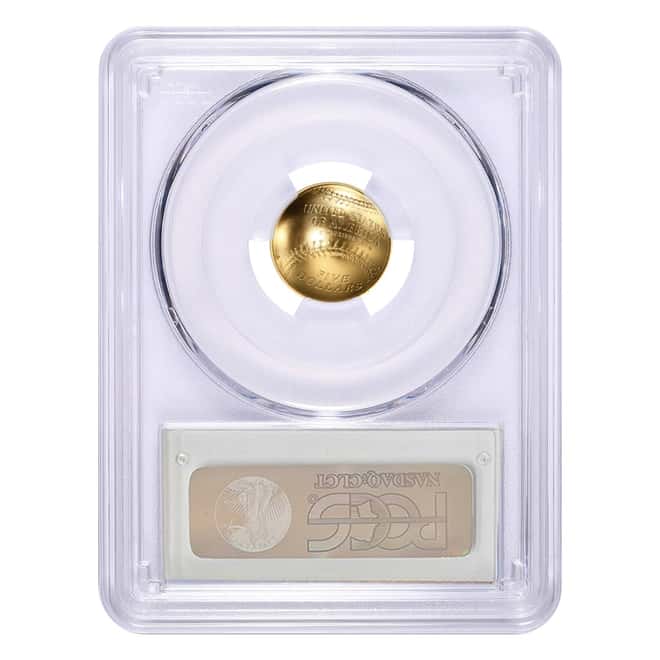 2014 W $5 Gold National Baseball Hall of Fame Coin PCGS MS 70
