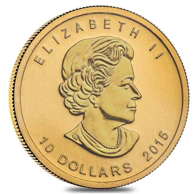 2015 1/4 oz $10 Canadian Gold Polar Bear and Cub .9999 Fine BU (Sealed)
