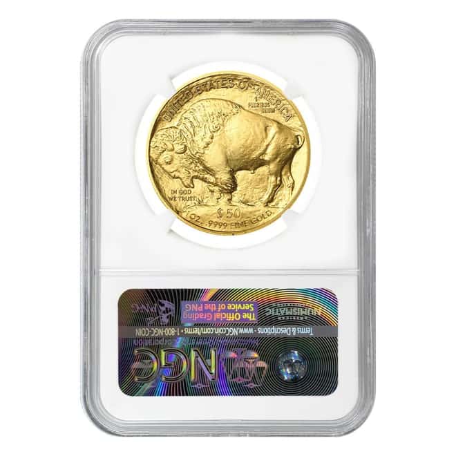 2015 1 oz $50 Gold American Buffalo NGC MS 70