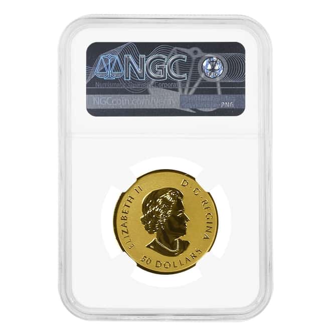 2015 1 oz Reverse Proof Canadian Gold Maple Leaf NGC PF 69