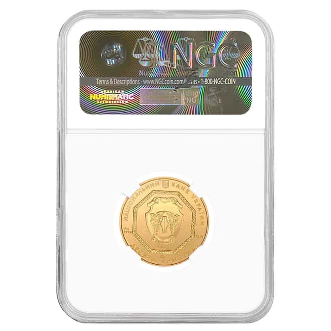 2015 Ukraine 1/2 oz Gold Archangel Michael Coin NGC MS 69