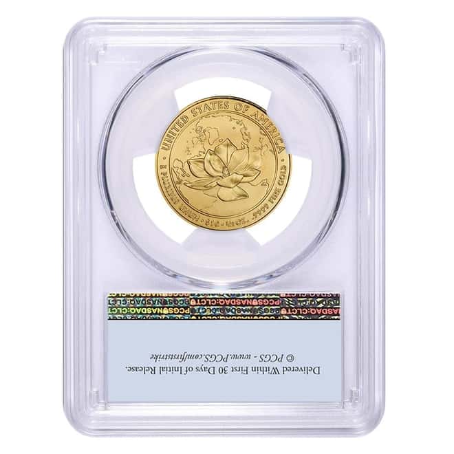 2015 W 1/2 oz $10 First Spouse - Jacqueline Kennedy Gold Coin PCGS MS 70 FS