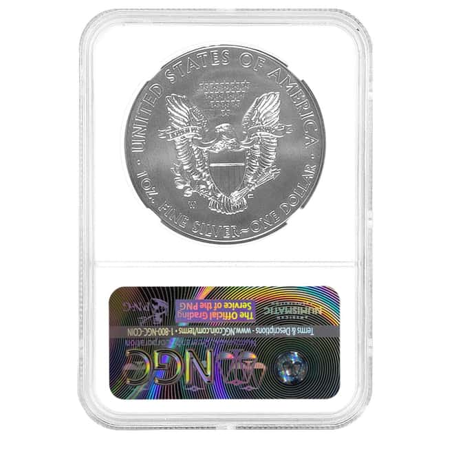 2015-W 1 oz Burnished Silver American Eagle NGC MS 70