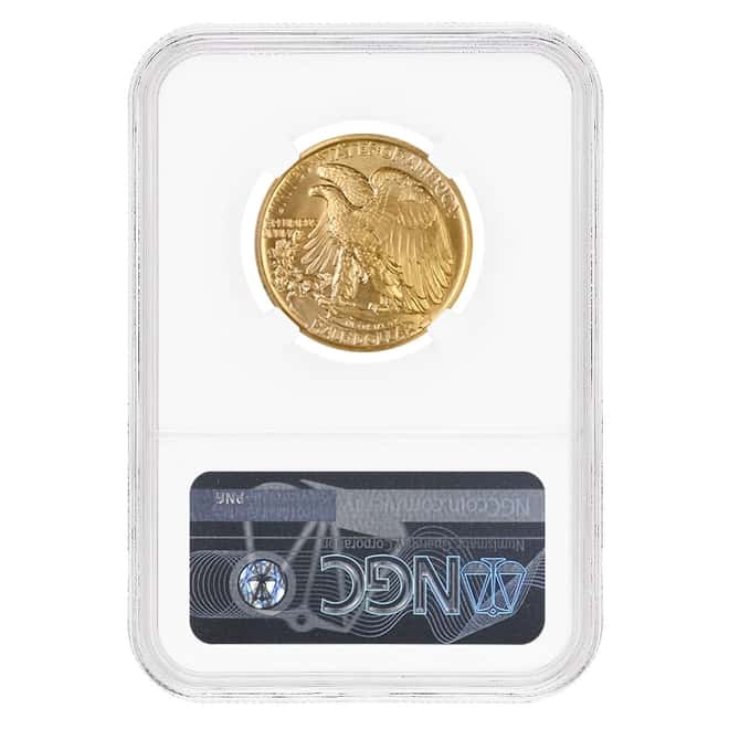 2016 1/2 oz Walking Liberty Half Dollar Centennial Gold Coin NGC SP 69