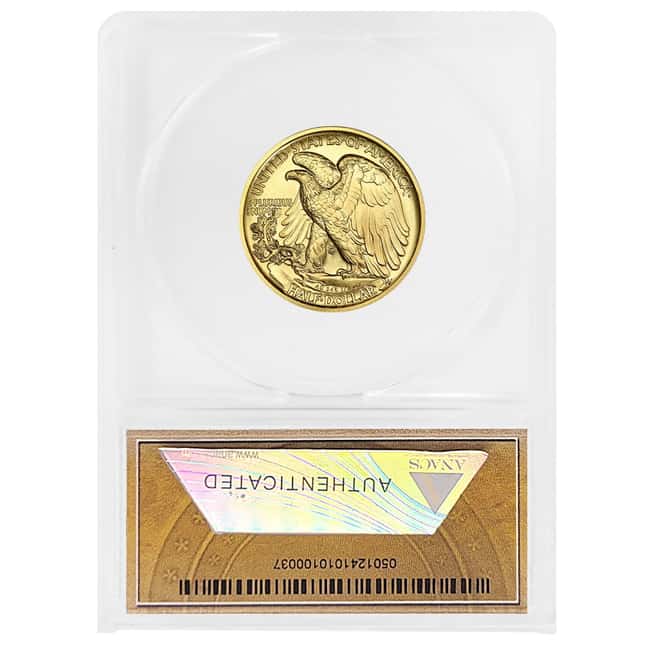 2016 1/2 oz Walking Liberty Half Dollar Centennial Gold Coin ANACS SP 70