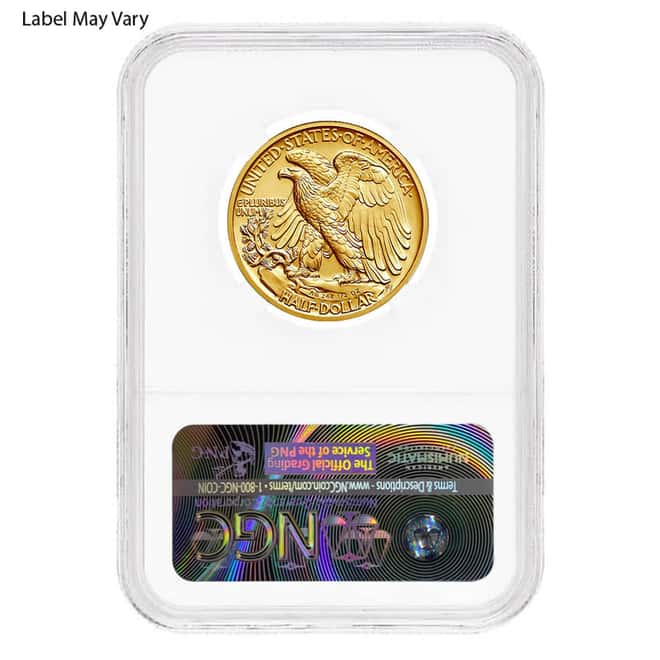 2016 1/2 oz Walking Liberty Half Dollar Centennial Gold Coin NGC SP 70 Early Releases