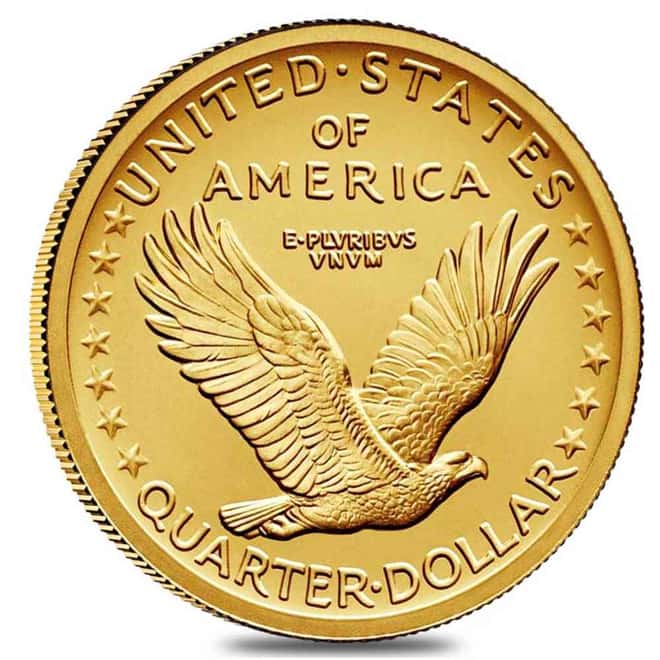2016 1/4 oz Standing Liberty Quarter Centennial Gold Coin