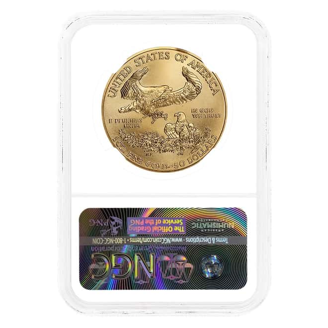 2016 1 oz $50 Gold American Eagle NGC MS 70 FR