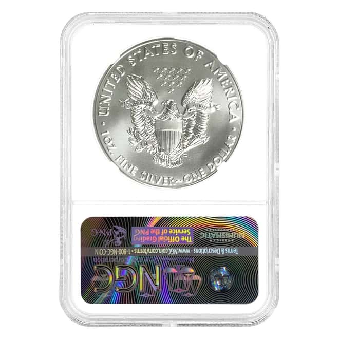 2016 1 oz Silver American Eagle NGC MS 70 FDOI