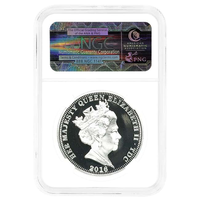 2016 Tristan Da Cunha 1 oz Silver Queen's 90th Birthday NGC PF 69 UCAM