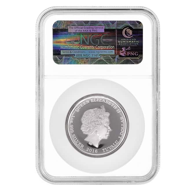 2016 Tuvalu 1 oz Silver Chinese Ancient Mythical Creatures Coin NGC PF 70 ER