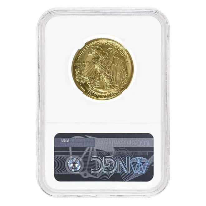 2016 W 1/2 oz Walking Liberty Half Dollar Centennial Gold Coin NGC SP 70