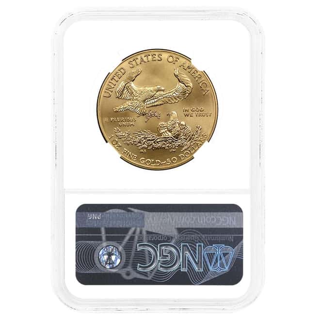 2016-W 1 oz $50 Burnished Gold American Eagle NGC MS 70