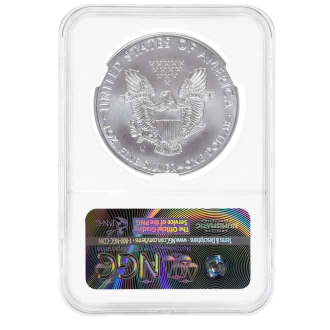 2016-W 1 oz Burnished Silver American Eagle $1 Coin NGC MS 69