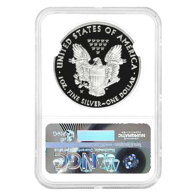 2016-W 1 oz Proof Silver American Eagle 30th Ann. NGC PF 70 ER (Mercanti)
