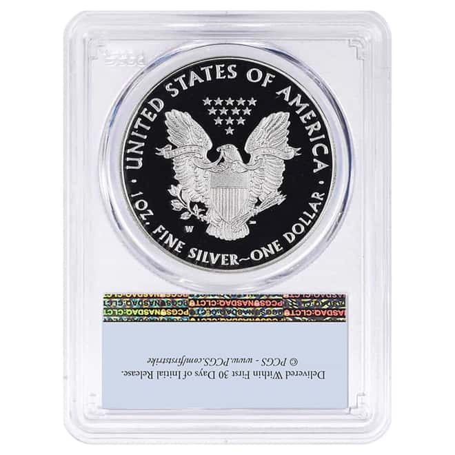 2016-W 1 oz Proof Silver American Eagle PCGS PF 70 FDOI