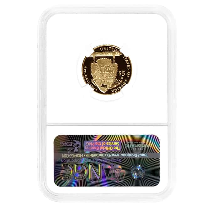 2016-W Proof Gold $5 National Park Service Comm. Coin NGC PF 70 ER