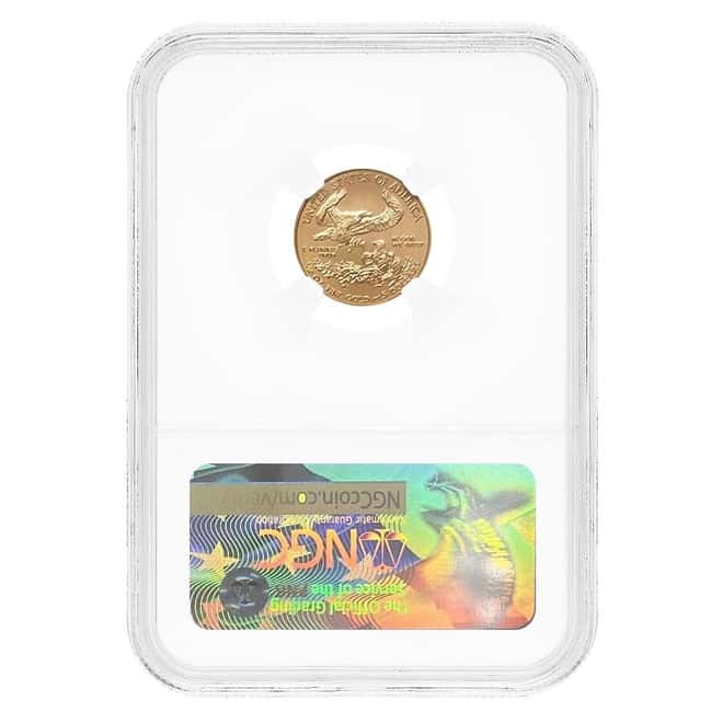 2017 1/10 oz $5 Gold American Eagle NGC MS 70 FDOI