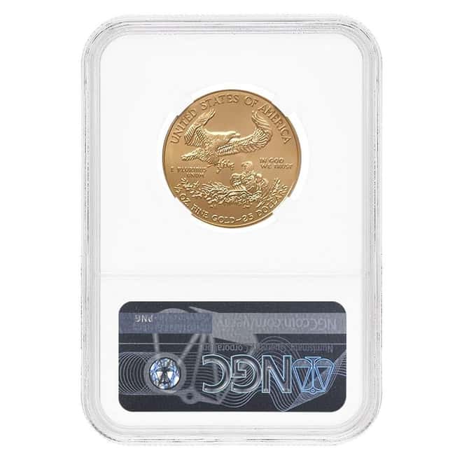 2017 1/2 oz $25 Gold American Eagle NGC MS 70 FDOI