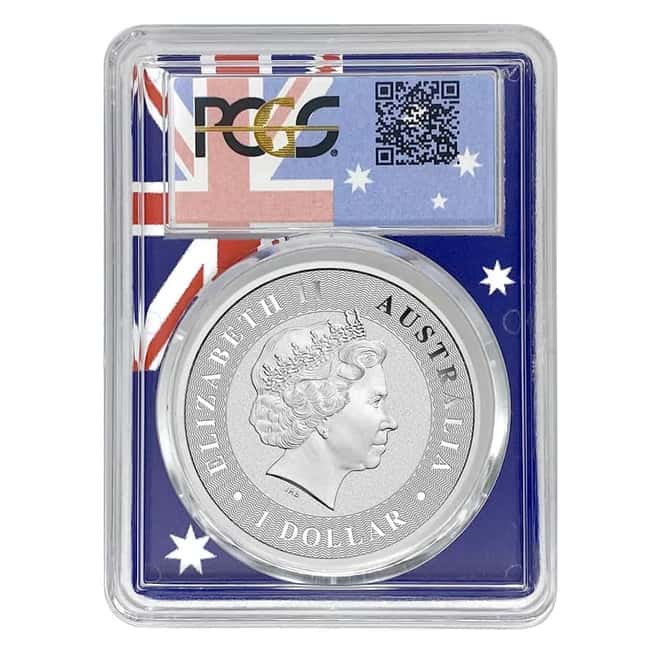 2017 1 oz Australian Silver Kangaroo Perth Mint PCGS MS 70