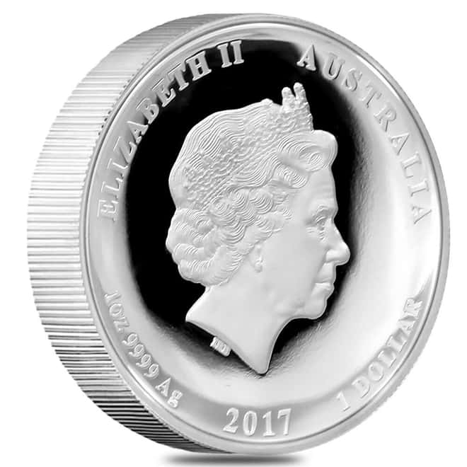 2017 1 oz Dragon & Phoenix High Relief Proof Silver Coin