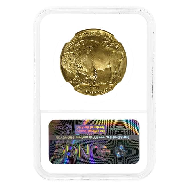 2017 1 oz Gold American Buffalo NGC MS 70 FDOI (Mike Castle)