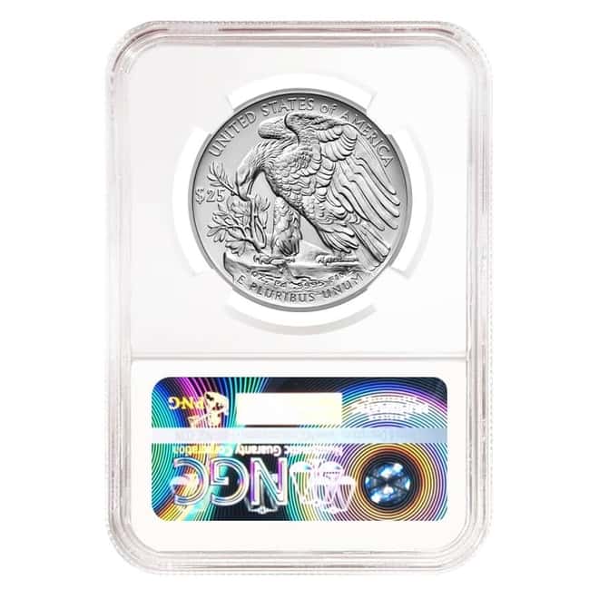 2017 1 oz Palladium American Eagle NGC MS 70 First Day of Issue