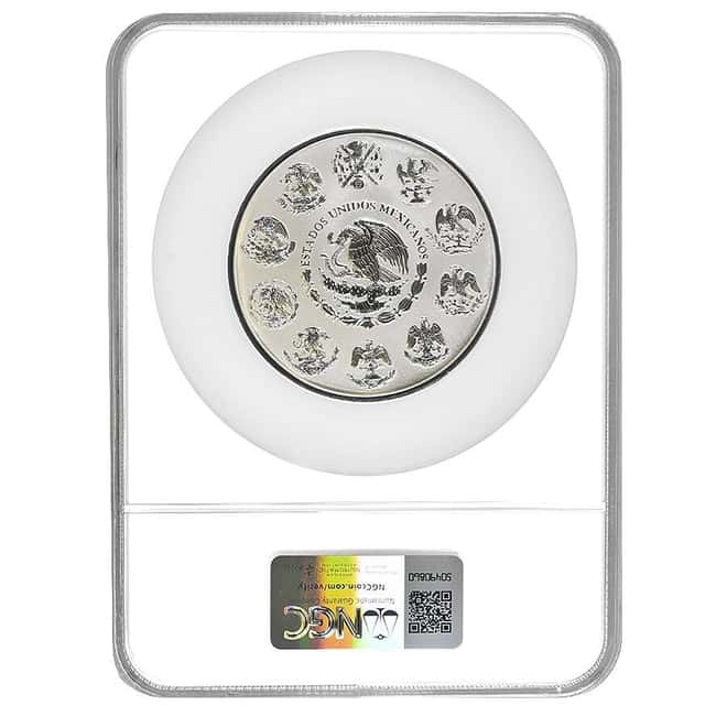 2017 5 oz Mexican Silver Libertad Reverse Proof Coin NGC PL 70