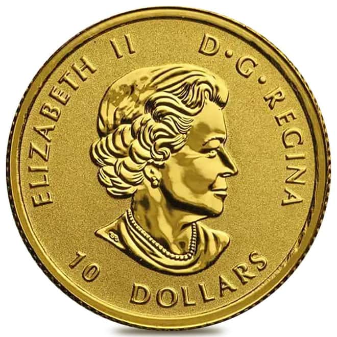 2017 Canada 1/4 oz Big Horn Sheep Reverse Proof Gold Coin