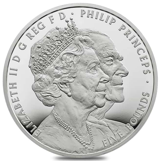 2017 GB Proof The Platinum Wedding Anniversary Silver Coin