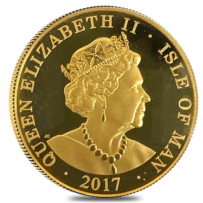 2017 Isle of Man 1 oz Proof Gold Noble (In Cap, Sealed)