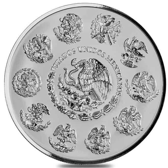 2017 Mexico 1 Kilo Silver Libertad Proof Like High Relief Coin .999 Fine (In Cap)