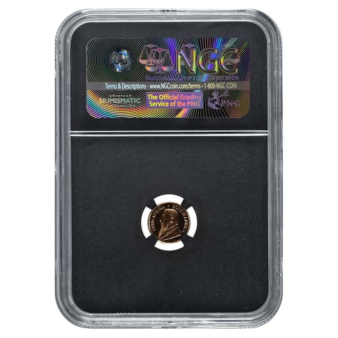 2017 South Africa 1/20 oz Gold Krugerrand 50th Ann. NGC PF 70