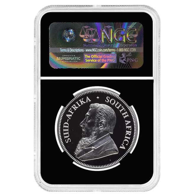 2017 South Africa 1 oz Silver Krugerrand 50th Ann. NGC PF 69 FR