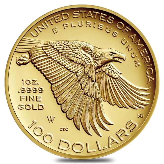 2017-W 1 oz $100 American Liberty High Relief Proof Gold Coin (in Cap)