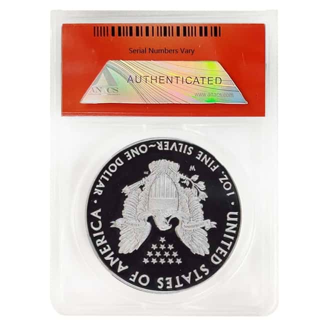 2017 W 1 oz Proof Silver American Eagle ANACS PF 70 DCAM First Release