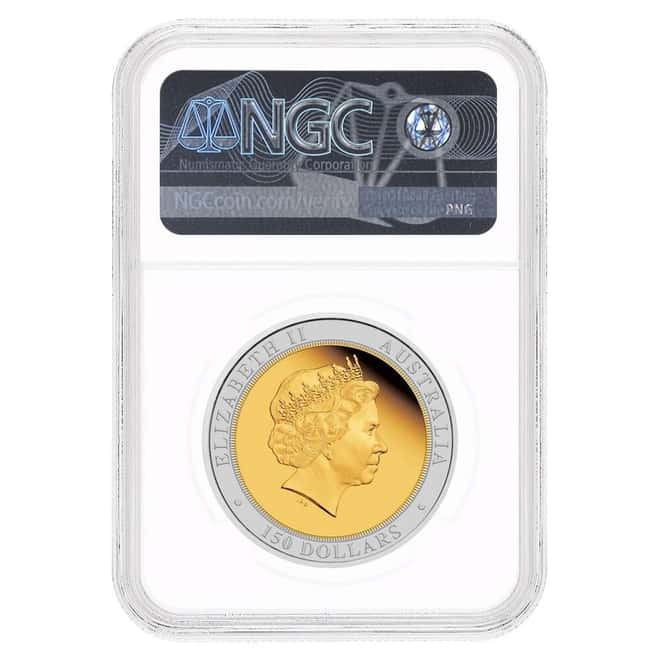 2018 1.5 oz Proof Bimetallic Gold/Platinum Australian Wedge-Tailed Eagle Perth Mint NGC PF 69