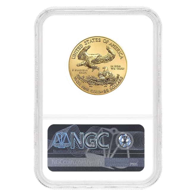 2018 1/2 oz $25 Gold American Eagle NGC MS 70 FDOI (Moy)
